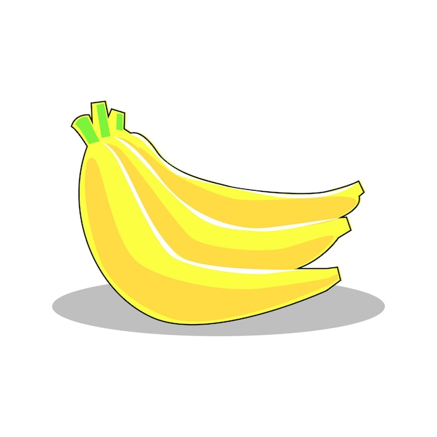 Handgezeichnete bananenillustration