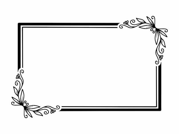 Handgezeichnete blumen-sketch-linienkunst