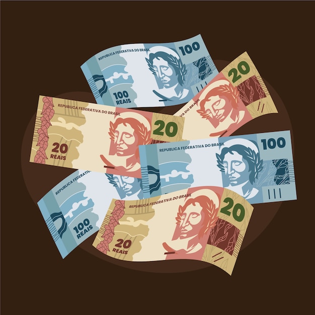 Handgezeichnete brasilianische echte Illustration