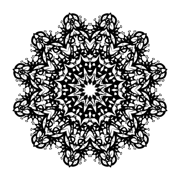 Handgezeichnete dekorative Farbvektormandalas für Malbuch