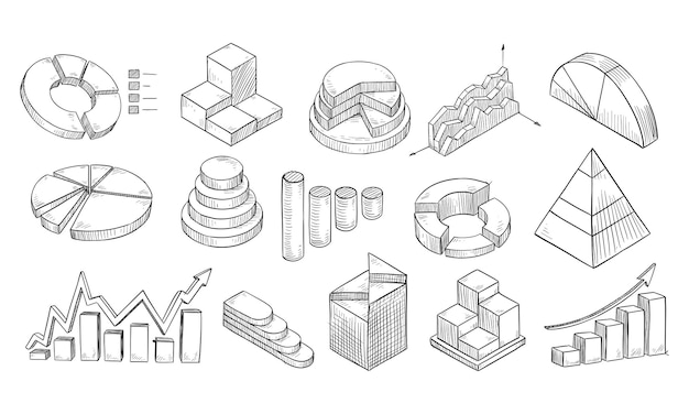 Handgezeichnete Grafik-Sammlung