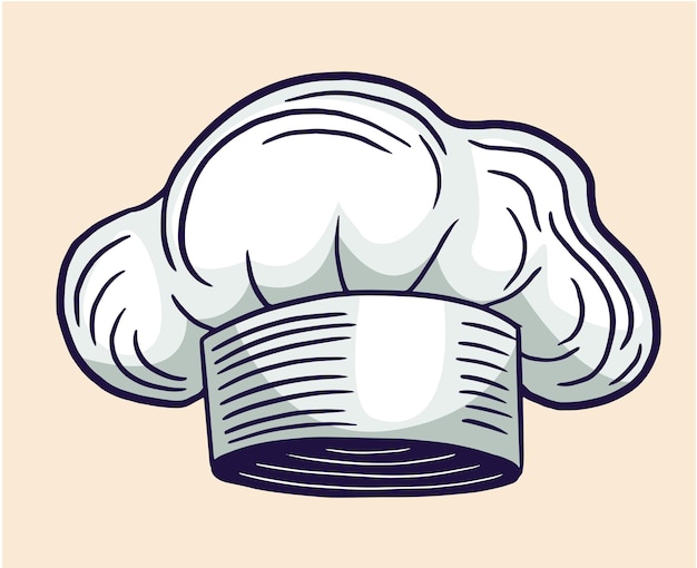 Handgezeichnete illustration des küchenchefs