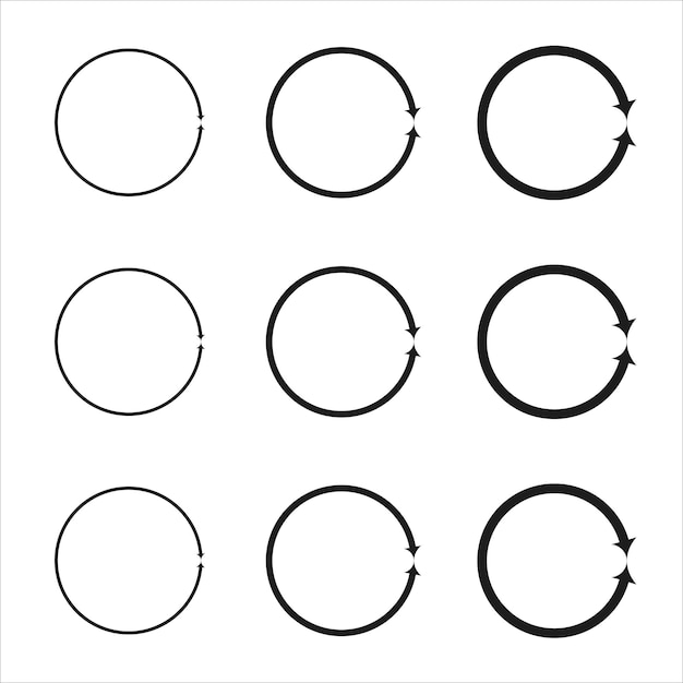 Vektor handgezeichnete kreise skizzieren rahmenset vector grunge runde formen ideal für vintage-etikettendesigns