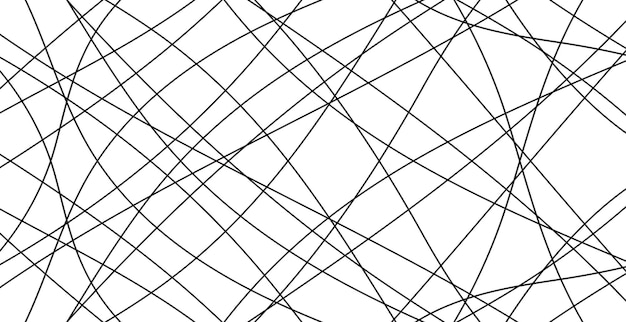 Handgezeichnete Linien Abstraktes Muster Welle einfach nahtlos glatt