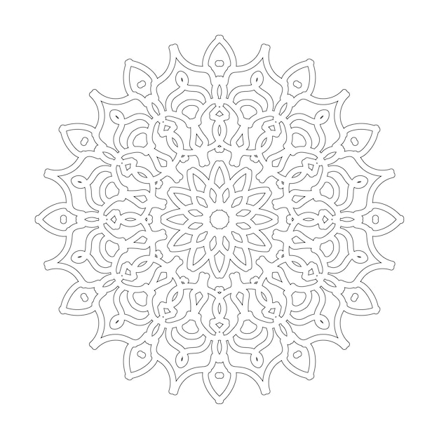 Handgezeichnete mandala-dekoration in ethnisch-orientalischem doodle-ornament