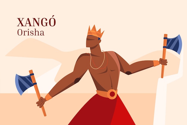 Handgezeichnete orishas-illustration