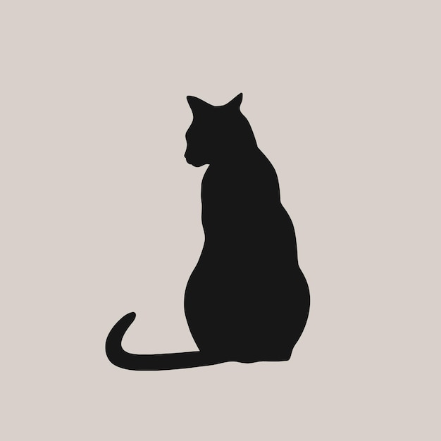 Handgezeichnete Silhouette von Tieren