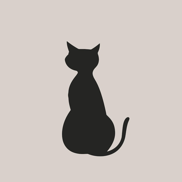 Handgezeichnete Silhouette von Tieren