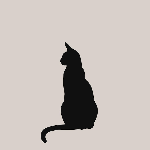 Handgezeichnete Silhouette von Tieren