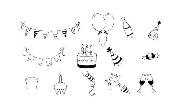 Handgezeichnete Skizze zum Geburtstag