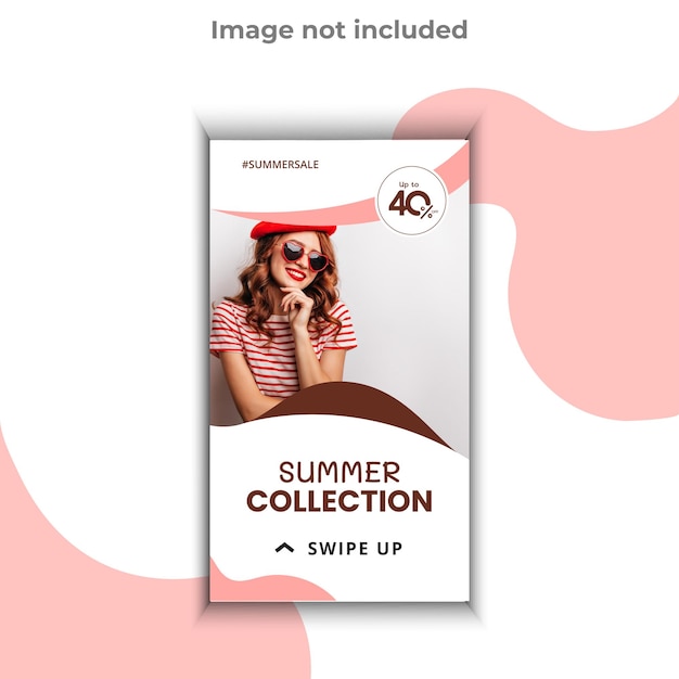 Handgezeichnete Sommer-Instagram-Geschichten-Sammlung