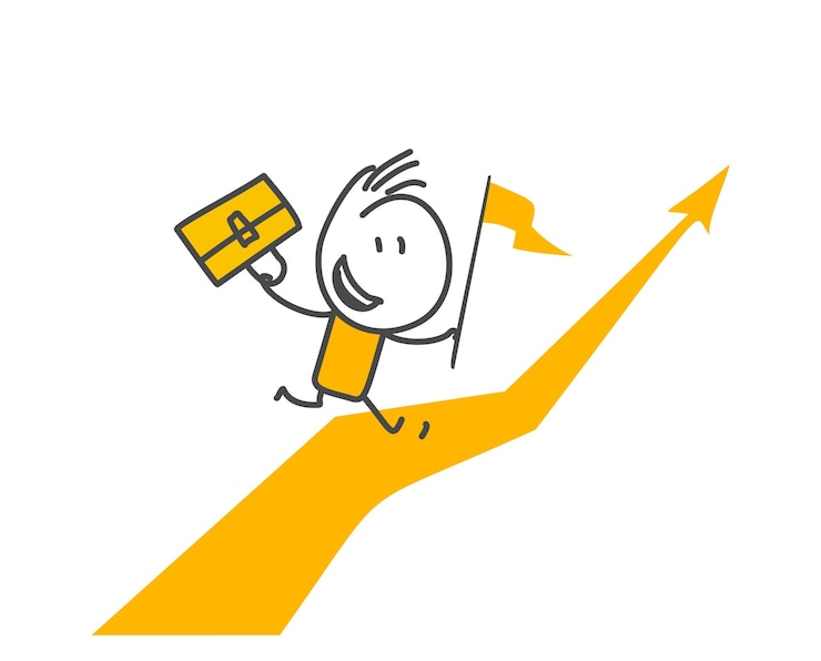 Vektor handgezeichnete stick-figuren, cartoon-design-charaktere