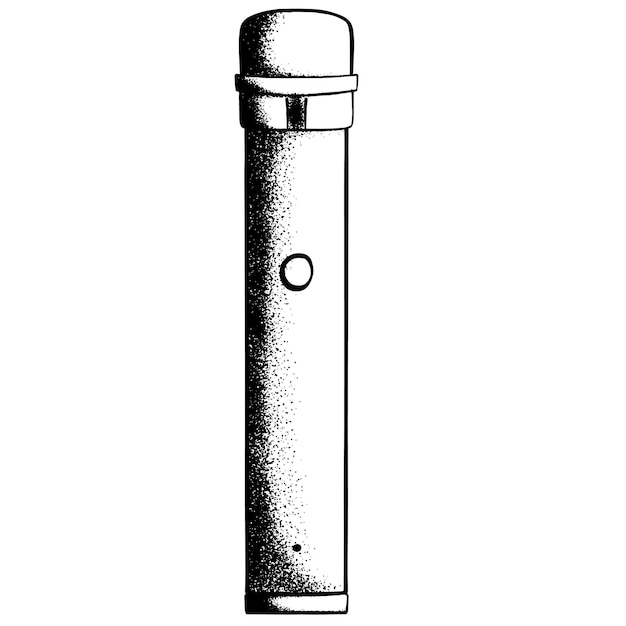 Handgezeichnete Vape-Cliparts. Doodle-Illustration einer elektronischen Zigarette. Punktierender Dampf