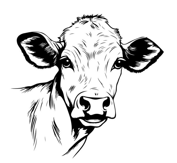 Vektor handgezeichnete vektorillustration für landwirtschaft und viehzucht