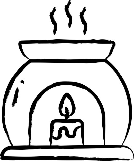 Handgezeichnete Vektorillustration mit ätherischen Ölen