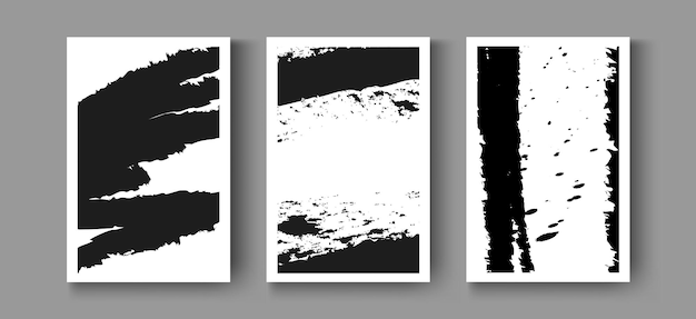Handgezeichneter abstrakter Rahmen mit Tinte, Pinselstriche, Unordnung, schmutziges Design