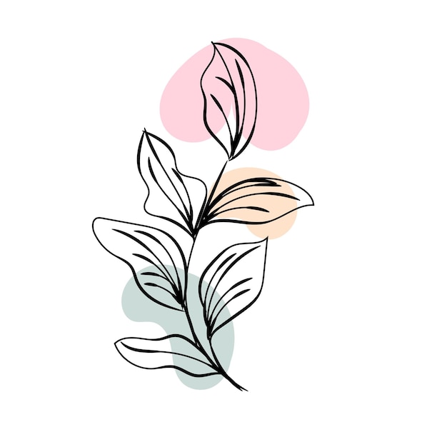 Handgezeichneter blumiger Hintergrund