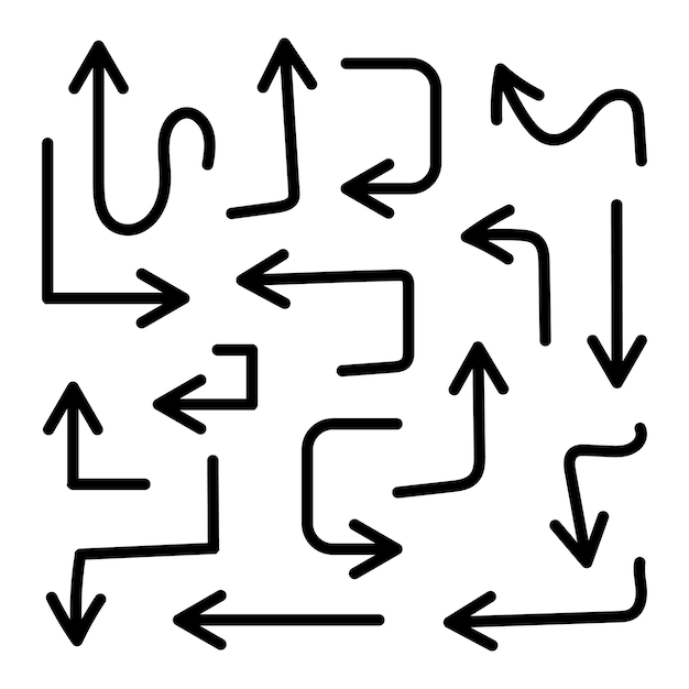 Handgezeichneter Doodle-Pfeil