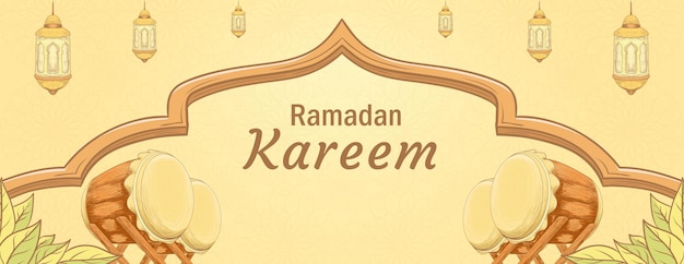 Handgezeichneter ramadan kareem