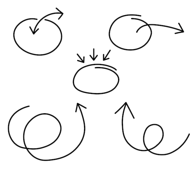 Handgezeichneter Schreibkreis
