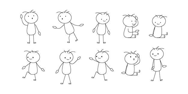 Handgezeichneter Stickman
