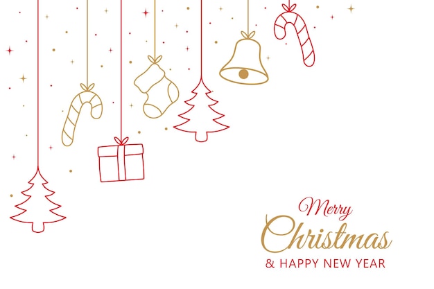 Handgezeichneter Weihnachtshintergrund