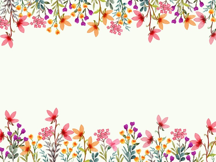 Vektor handgezeichneter wildblumenhintergrund