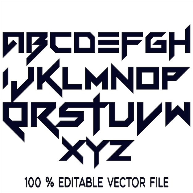 Handgezeichnetes dreieck-alphabet abs-buchstaben-vektor
