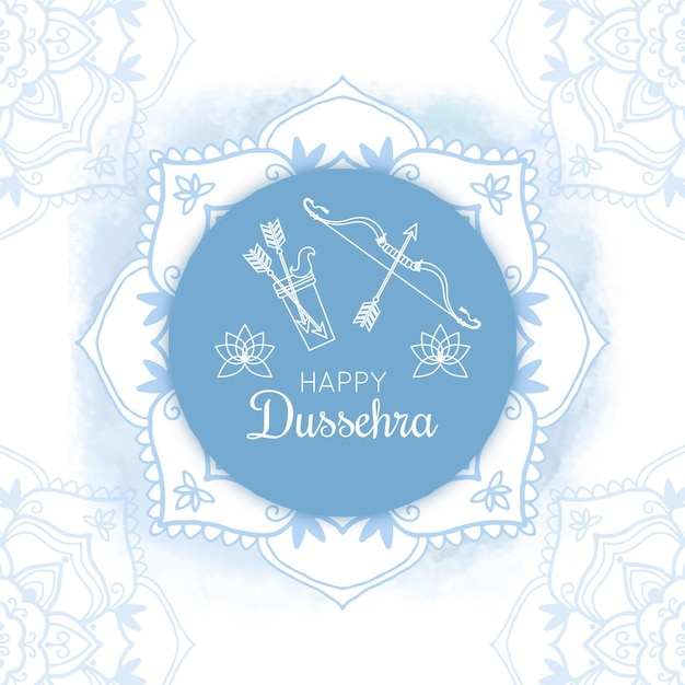 Handgezeichnetes dussehra festival design