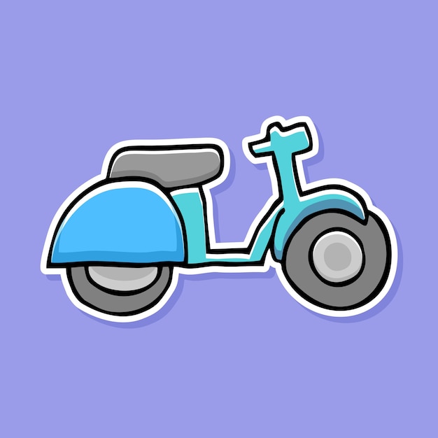 Handgezeichnetes fahrrad-cartoon-design