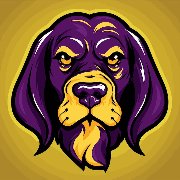Handgezeichnetes hunde-avatar-element