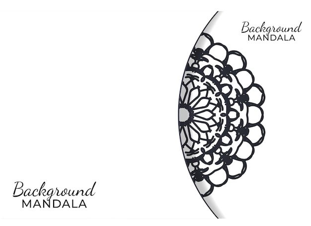 Handgezeichnetes indisches ornament mandala im hintergrundstil