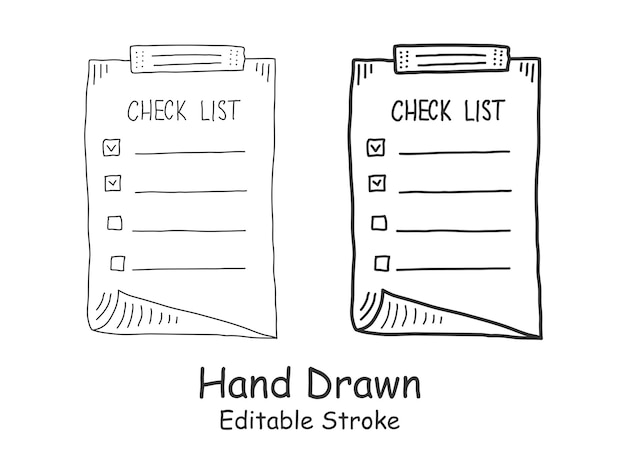 Handgezeichnetes Memo-Papier-Blatt-Symbol im flachen Stil Haftnotiz-Vektorillustration auf isoliertem Hintergrund To-do-Listenzeichen-Geschäftskonzept