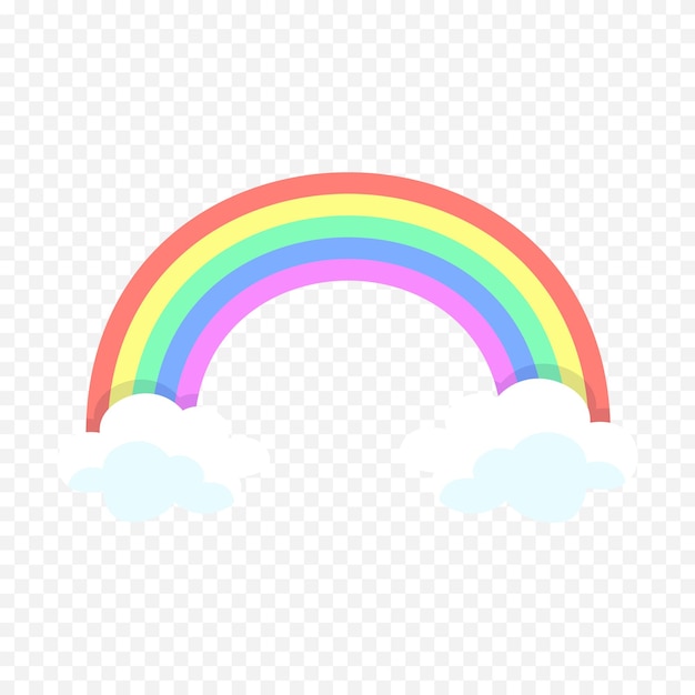 Handgezeichnetes Regenbogenelement Boho-Regenbogen-Handgezeichnetes Bild