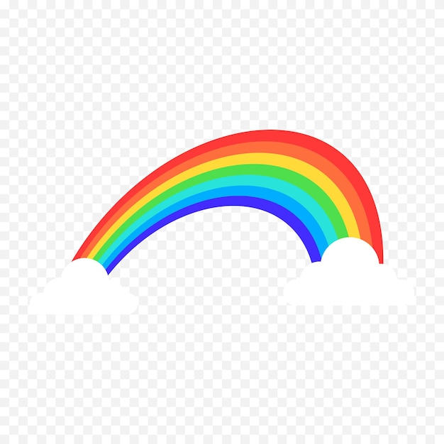 Handgezeichnetes Regenbogenelement Boho-Regenbogen-Handgezeichnetes Bild