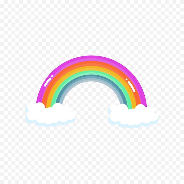 Handgezeichnetes Regenbogenelement Boho-Regenbogen-Handgezeichnetes Bild