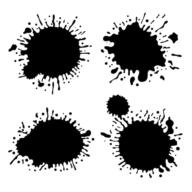 Handgezeichnetes Tintenspritzelement