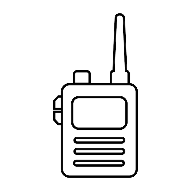 Handliche Talkies-Symbol-Logo-Vektor-Design-Vorlage