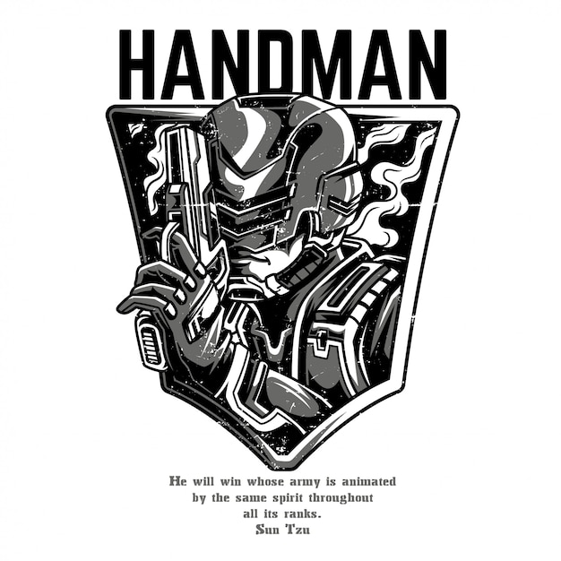 Handman schwarzweiss