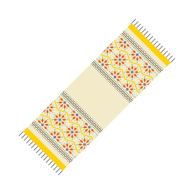Handtuch mit aufgestickten ukrainischen Symbolen