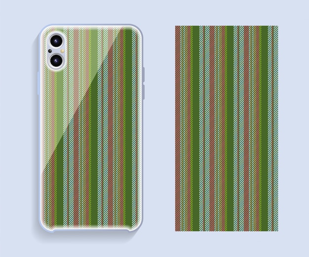 Handy-cover-design. vorlage smartphone fall vektormuster.