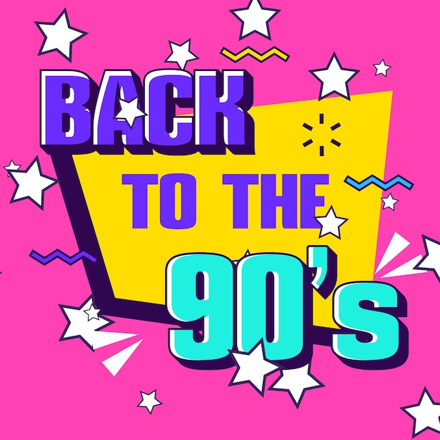 Handzeichnung nostalgisch zurück zur Vorlage der 90er Jahre