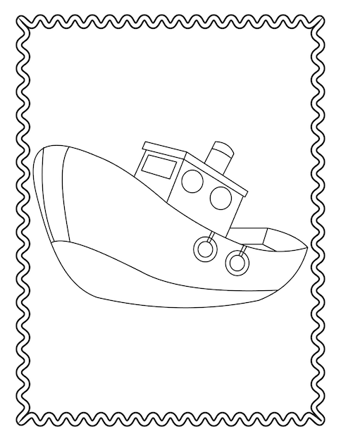 Handzeichnung Schiffsvektor