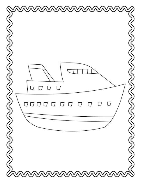 Handzeichnung schiffsvektor