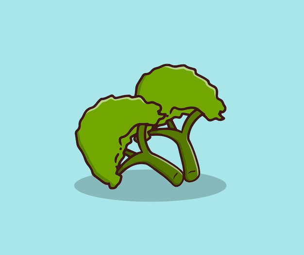 Handzeichnungsillustration des frischen brokkolis