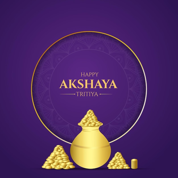 Happy akshaya tritiya festival social media post