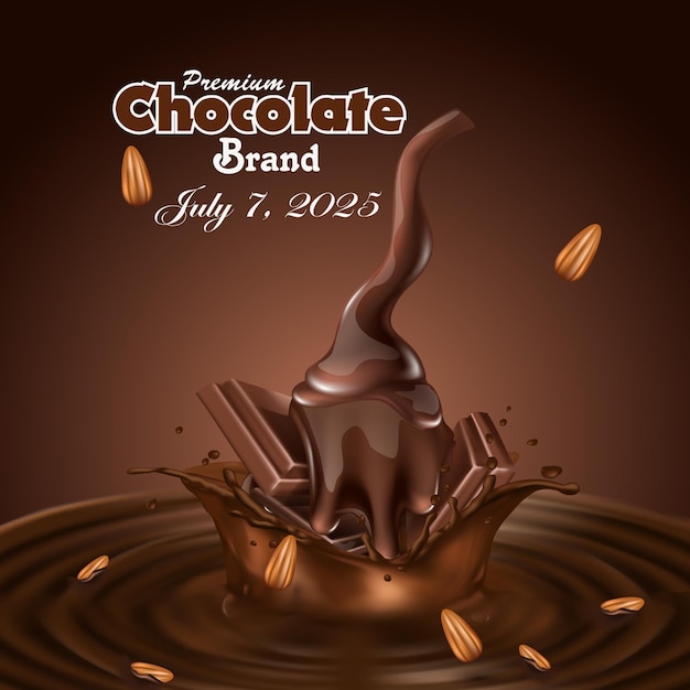 Happy Chocolate Day Design Banner-Aufkleber