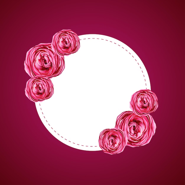 Vektor happy dia dos namorados weiß rosa blumen hintergrund social media design banner free vector