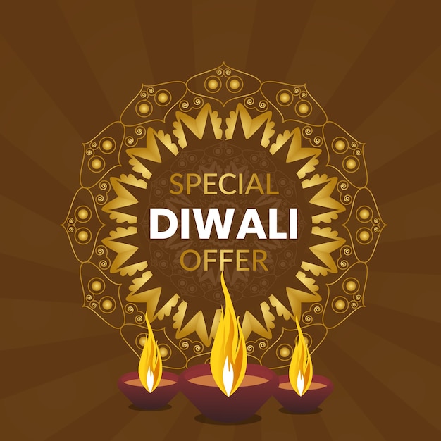 Happy diwali sonderangebot banner