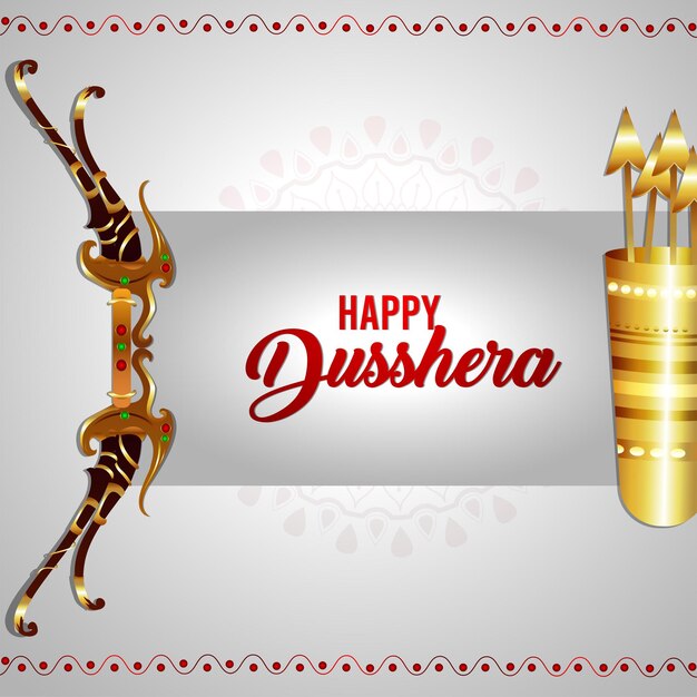 Happy dussehra indian festival feier karte